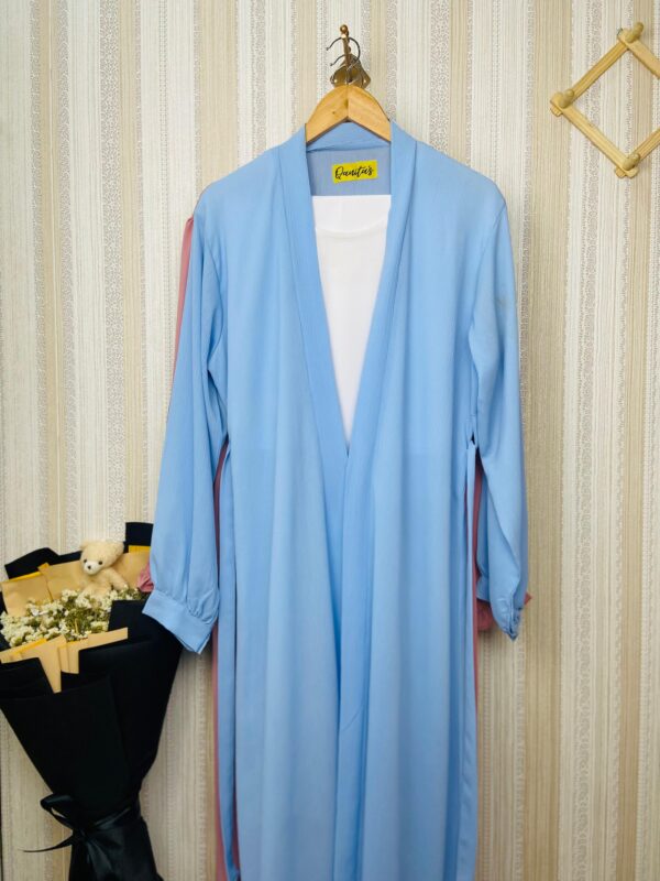 Blue Double Ethnic Abaya