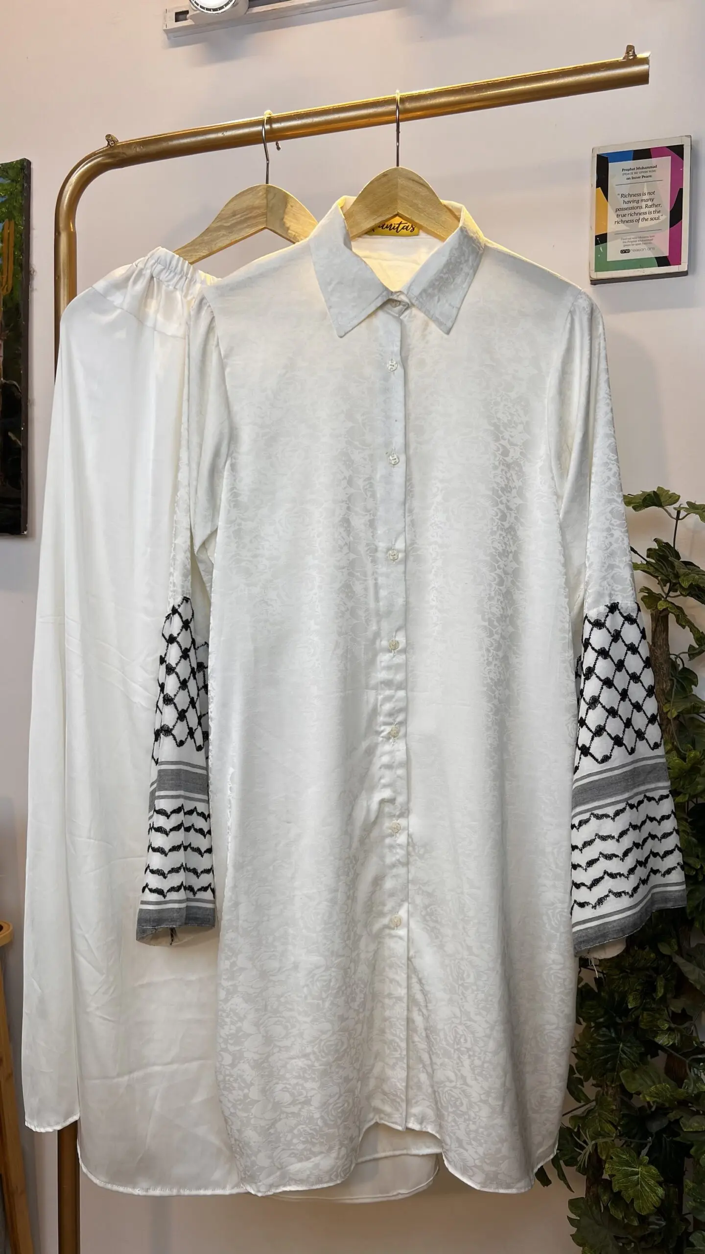 Qanitas Palestine-Inspired Long Shirt & Skirt Set - Image 4