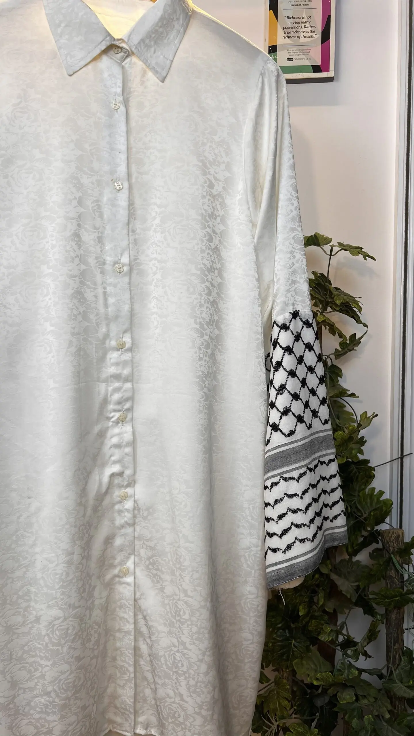 Qanitas Palestine-Inspired Long Shirt & Skirt Set - Image 2