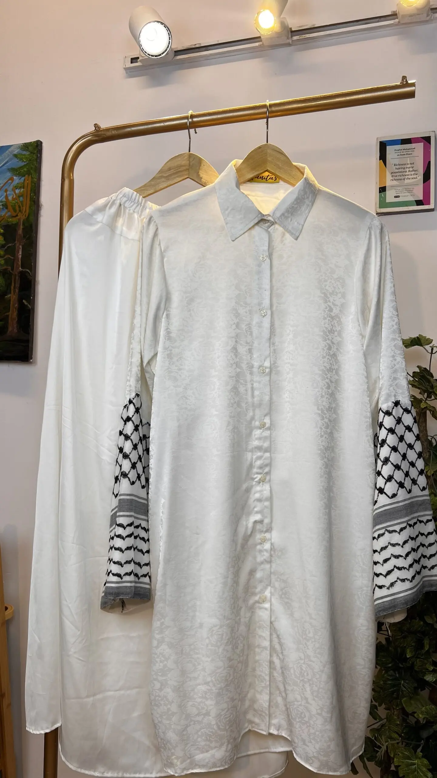 Qanitas Palestine-Inspired Long Shirt & Skirt Set - Image 5